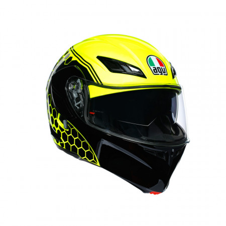 CASCĂ AGV COMPACT ST E2205 MULTI PLK DETROIT YELLOW FLUO/BLK