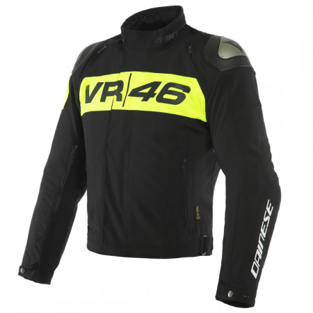 GEACĂ DAINESE VR46 PODIUM D-DRY BLACK/FLUO-YELLOW