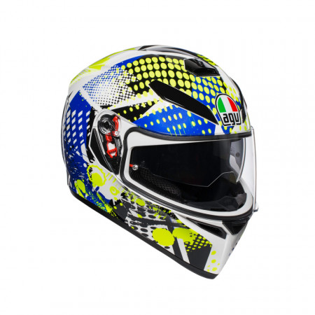 CASCĂ AGV K-3 SV E2205 MULTI - POP WHITE/BLUE/LIME