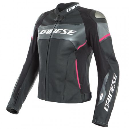 GEACĂ DE PIELE DAINESE RACING 3 LADY ROȘU