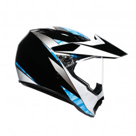 CASCĂ AGV AX9 E2205 MULTI MPLK ANTA II NORTH BLK/WHI/CYAN ML