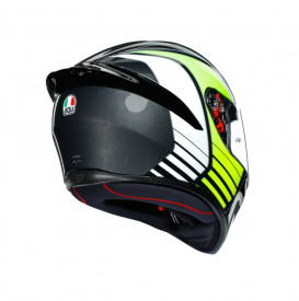 CASCĂ AGV K1 E2205 MULTI POWER GUNMETAL/WHITE/GREEN CONF POWER L