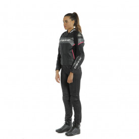 GEACĂ DE PIELE DAINESE RACING 3 LADY ROȘU