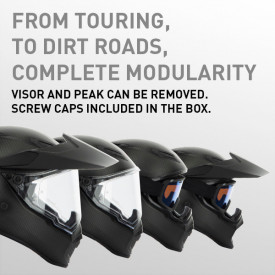 CASCĂ AGV AX9 E2205 MULTI MPLK TRAIL GUNMETAL/ORANGE