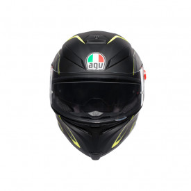 CASCĂ AGV K5 E2205 MULTI MPLK TORNADO MATT BLK/YELLOW