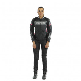 GEACĂ DE PIELE DAINESE RACING 3 LADY ROȘU
