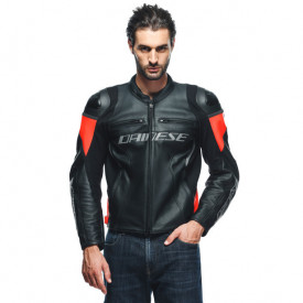 GEACĂ DE PIELE DAINESE RACING 4 NEGRU-ROȘU