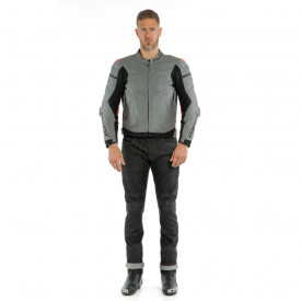 GEACĂ DE PIELE DAINESE SUPER RACE GRI