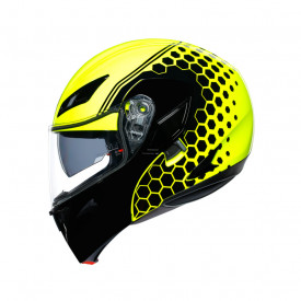CASCĂ AGV COMPACT ST E2205 MULTI PLK DETROIT YELLOW FLUO/BLK