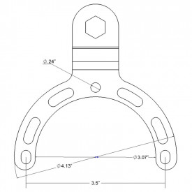 RAM® Small Gas Tank Ball Base for Motorcycles