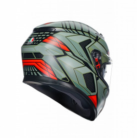 CASCĂ AGV K3 E2205 MPLK DECEPT MATT BLACK/GREEN/RED