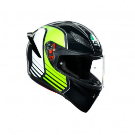 CASCĂ AGV K1 E2205 MULTI POWER GUNMETAL/WHITE/GREEN CONF POWER L