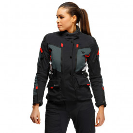 GEACĂ DAINESE CARVE MASTER 3 LADY GORE-TEX GRI/ROȘU