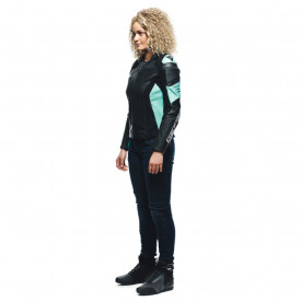 GEACĂ DE PIELE DAINESE RACING 4 LADY ALBASTRU AQUA