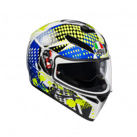 CASCĂ AGV K-3 SV E2205 MULTI - POP WHITE/BLUE/LIME