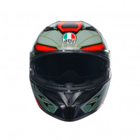 CASCĂ AGV K3 E2205 MPLK DECEPT MATT BLACK/GREEN/RED