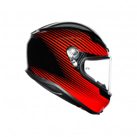 CASCĂ AGV K6 E2205 MULTI - RUSH BLACK/RED