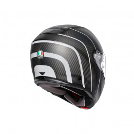 CASCĂ AGV SPORTMODULAR E05 MULTI MPLK REFRACTIVE CARBON/SILVER