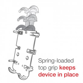 RAM® Quick-Grip™ XL Phone Mount with Handlebar U-Bolt Base - Short