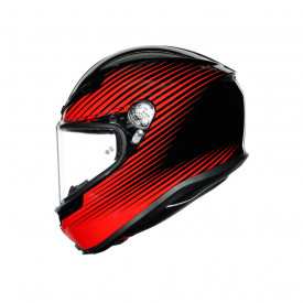 CASCĂ AGV K6 E2205 MULTI - RUSH BLACK/RED