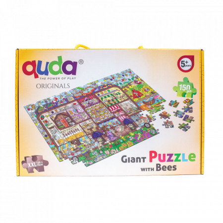 Puzzle cu piese mari galben