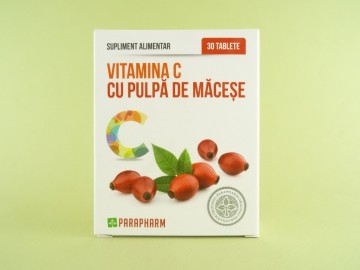 Vitamina C cu pulpa de macese  PARAPHARM