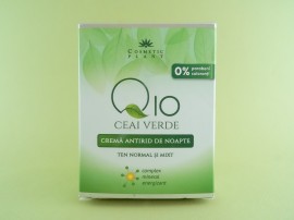 Crema antirid de zi Q10 + ceai verde si complex mineral energizant COSMETIC PLANT (50 ml)