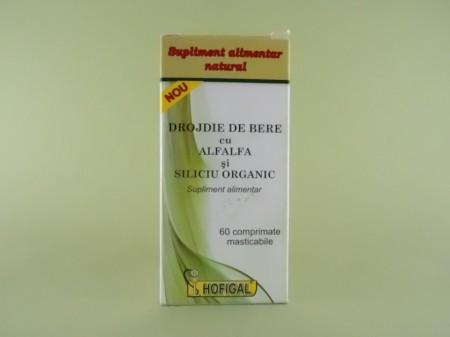 Drojdie de bere cu alfalfa si siliciu organic HOFIGAL