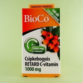 Vitamina C 1000 mg retard cu macese BIOCO (100 de comprimate )
