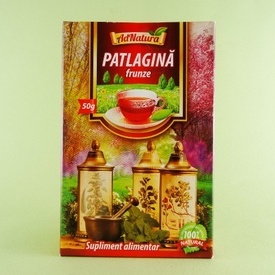 Ceai din frunze de patlagina  ADNATURA (50 g)