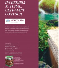 Centuary Healthspa 8" Theraupatic Mattress Coir Cool Gel Memory Foam With 10 Years Warranty