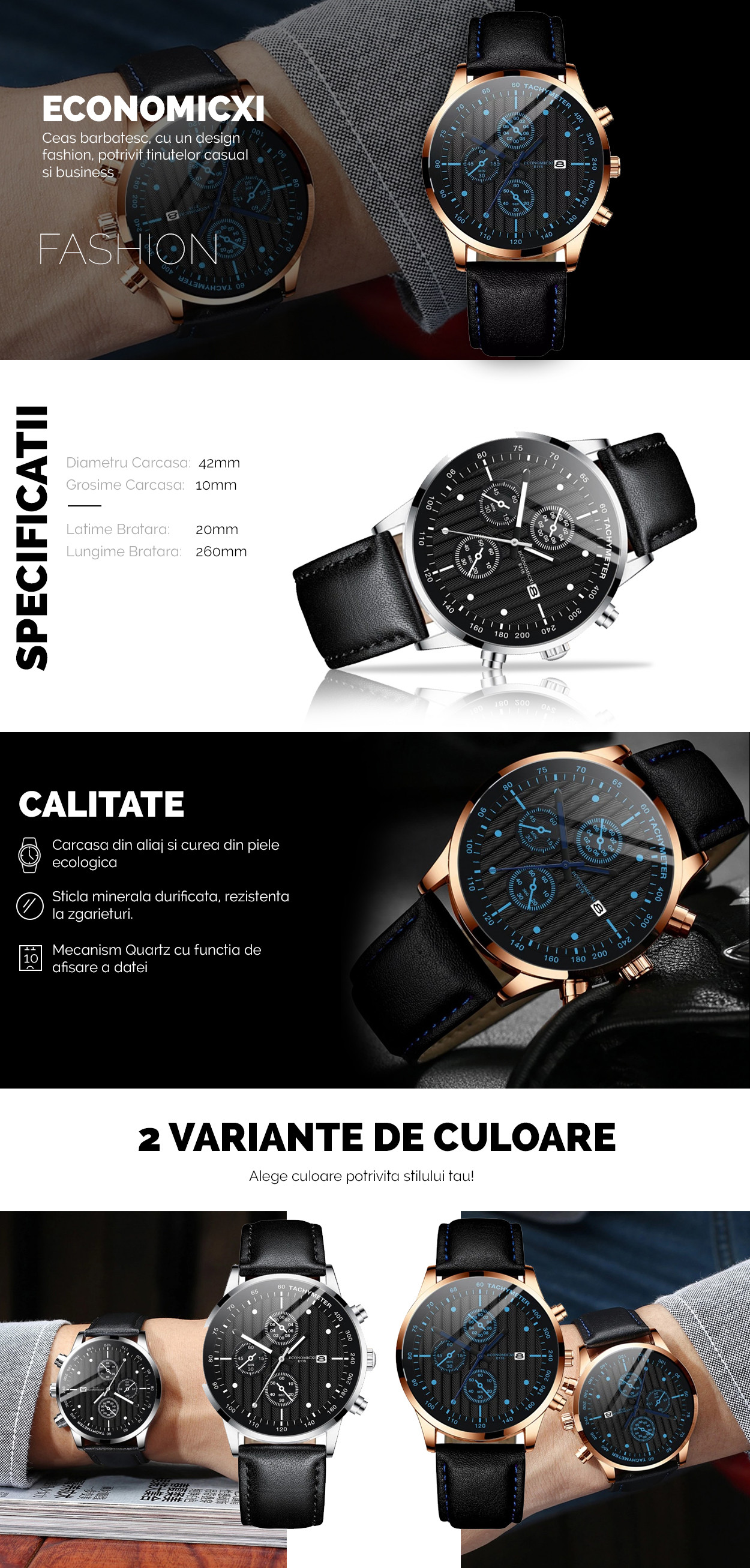 ceas quartz barbatesc Q9530