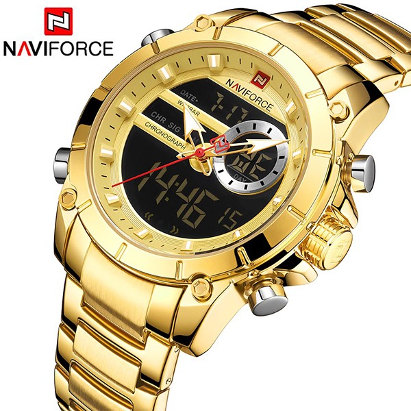 Ceas Barbatesc Dual-Time Multifunctional Naviforce NF9163-V1