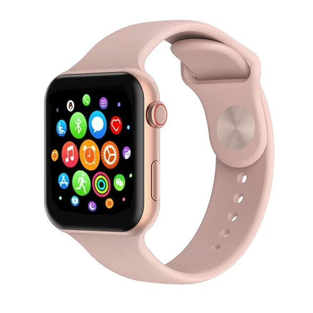 Smartwatch T500, Monitorizare Cardiaca, Tensiune, Sedentarism, Bluetooth 4.2 , Roz, T500-PINK