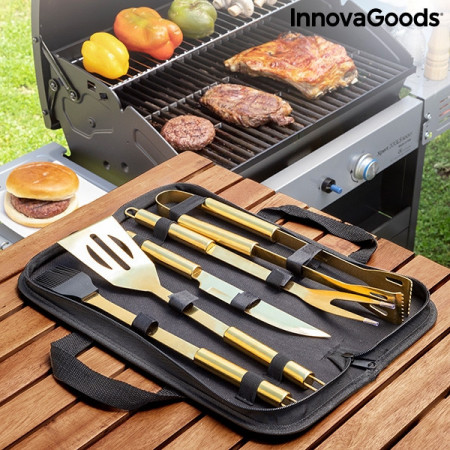 Trusă de lux cu instrumente pentru grătar BBQase InnovaGoods (6 Piese) Home Garden
