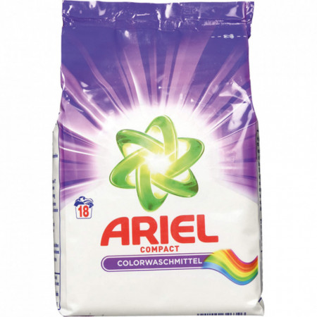 Detergent Pudra Ariel, Compact, rufe colorate, 18 spalari, PM5553