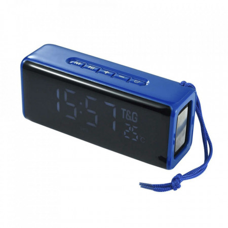 Boxa Portabila TG-174 cu Afisaj Digital,Ceas, Termometru, Radio, MP3, Bluetooth, USB, TF-Card PURPLE