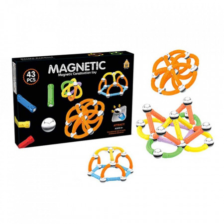 Joc constructii magnetic, 43 piese