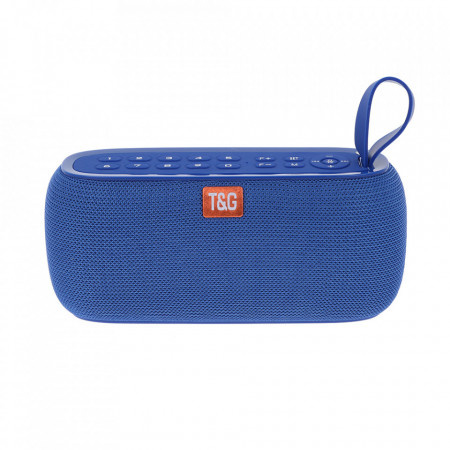 Boxa Portabila TG-177 Albastra cu Afisaj Digital,Ceas, Termometru, Radio, MP3, Bluetooth, USB, TF-Card