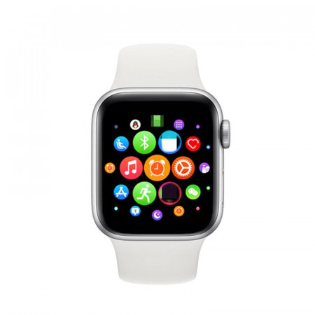Smartwatch T500, Monitorizare Cardiaca, Tensiune, Sedentarism, Bluetooth 4.2 , Alb, T500-WHITE
