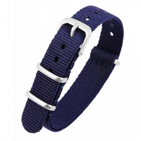 Curea de ceas, din material textil, Culoare Bluemarin, 14 mm, PM8600005-1403