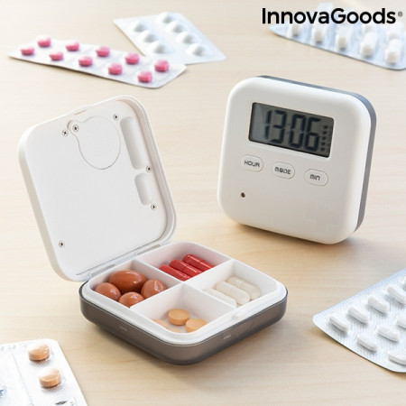 Cutie electronică inteligentă pentru pastile Pilly InnovaGoods Wellness Care