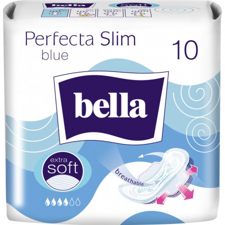 Absorbante Bella, Perfecta Slim Blue Extra Soft, 10 bucati