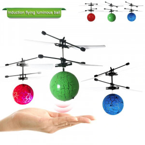 Aeronava - Minge Zburatoare - Magic Ball, Terra Connect, Verde, Led Multicolor, cu Acumulator