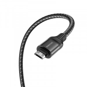 Borofone Cablu BX56 Delightful - USB to Micro USB - 2,4A 1 metre Negru