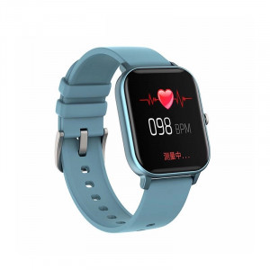 Ceas inteligent - Smartwatch P8 ecran cu touch 1.4 inch color HD, moduri sport, pedometru, puls, notificari, blue