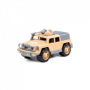 Jeep militar de aparare + mitraliera, 31x15x14cm, Polesie