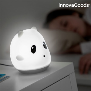 Lampa tactilă reîncărcabilă din silicon Panda InnovaGoods Home LED