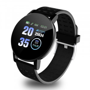 Smartwatch 119 Plus, iOS /Android, Bluetooth, Fitness Tracker, Negru