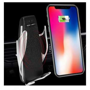 Suport Auto Reglabil Automat Și Încărcare Wireless - Argintiu